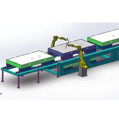 جوشکاری راه حل ربات برای پانل دیواری استیل